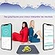 Smart Waage, Körperfettwaage mit integriertem großem LCD-Display, Bluetooth-Verbindung, Gewichtsanalyse durch 15 Daten, BMI, Herzfrequenz, Körperfett, Batterien enthalten