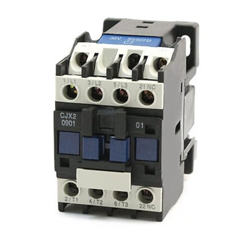 Contacteur AC 3P+1NC CJX2-0901 pour commande de moteur triphasé avec bobine 36V 20A 690V