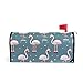 senya Home Garden Flamingo Christmas Hat Magnetic Mailbox Cover Standard