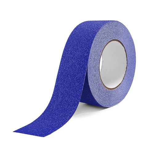 Image of Reniteco Anti Slip Tape - 2 inch x 33Ft, Bule Heavy Duty Grip Tape - High Adhesion & Waterproof, No Residue Removal for Outdoor Stairs, Tile, Shower, Bathtub - Extra Grip Safety Tape