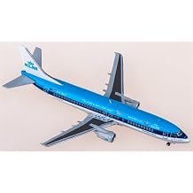 moderu for JC Wings for KLM for Royal Dutch Airlines for Boeing 737-400 PH-BDS 1400 Aircraft Pre-built Airliner Model Display