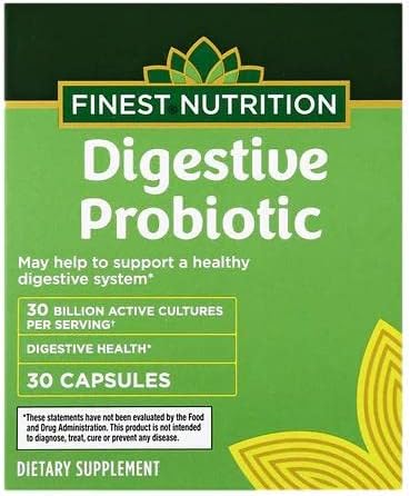 EW East Water Finest Nutrition Digestive Probiotic Maximum Care Capsules 30 ea