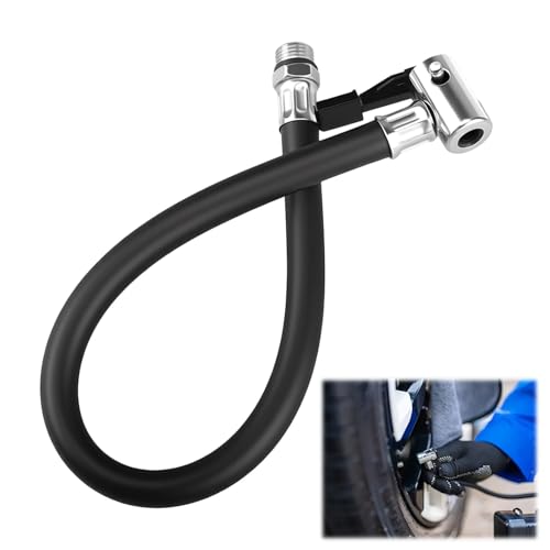 Zynqo 36cm Tuyau de Gonflage des Pneus, Tuyau Gonflage Pneu, Flexible de Gonfleur pour Voiture, Moto, Vélo, Pompe à Air, Compresseur