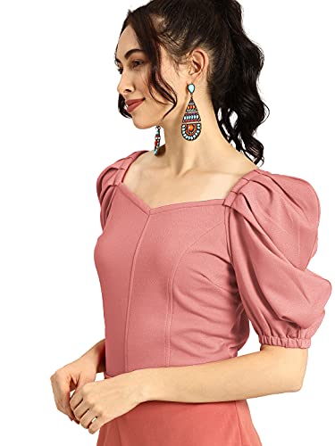 Image of Nefer Women's Solid V-Neck T-Shirt