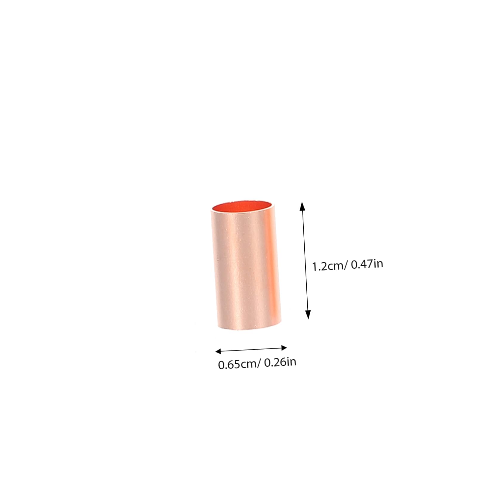 OUNONA 250pcs Copper Connecting Tubes Joint Tube Connectors for Electrical Wiring High Thermal Conductivity Compact Design for Efficient Connections