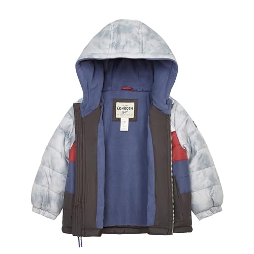 Image of Osh Kosh Boys' Classic Heavyweight Colorblock Puffer Coat