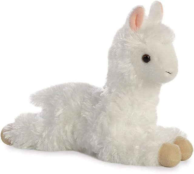 AURORA Mini Flopsies Alpaca 8In 31767 White