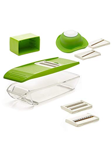 Mandolin Slicer Shule Vegetable Slicer with 5 Interchangeable Stainless Steel Blades–Food Slicer-Vegetable Cutter