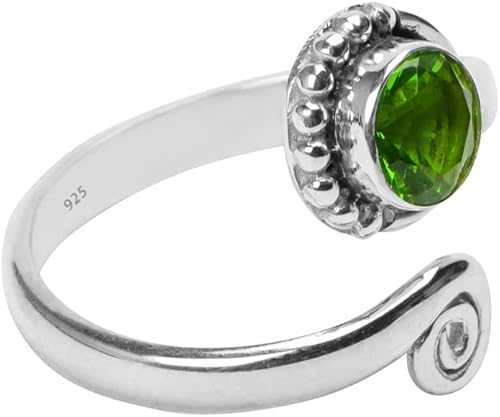 Miniatura 46 de Anillo de dedo del pie de piedra preciosa de plata de ley 925, joyería para el cuerpo, anillo de dedo del pie de la mano de la mano de la piedra