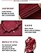 COOFANDY Men's Dress Shirts Muscle Fit Wrinkle-Free Short Sleeve Casual Button Down Shirt Wine Red
