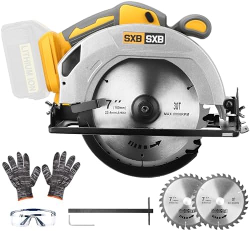 Circular Saw for DeWalt 20V Max Battery, 7-Inch Brushless Cordles...