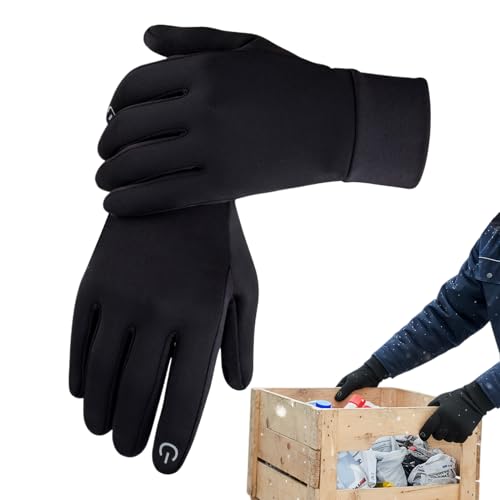 Guantes De Invierno - Mitones Térmicos, Pantalla Táctil A Prueba De Viento | Diseño Softshell Caliente Forrado De Polar, Corte Multitamaño M L XL, Protección Contra El Frío, Ciclismo, Conducir
