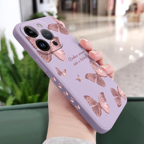 WOWUDI Funda para Huawei P30 Lite/P30 Lite New Edition con Estampado de Mariposa corazón Love,Carcasa de Silicona Mate Delgada para Mujer y Chica, Resistente a arañazos y Golpes -Morado Oscuro