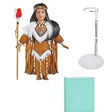 Dyani Native American Porcelain Doll with Stand and Gift Bag