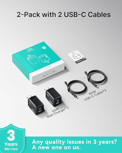 INIU Mini 30W GaN Charger (2-Port, 2-Pack) — view 7