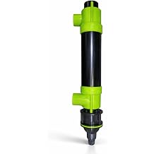 Cloverleaf Clear-Glow ABS UV-C Pond Clarifier Green Water Algae Control, Lightweight ABS UV Filter, Multi-Hose Compatible, IP55 Weatherproof for Garden & Koi Ponds 72W