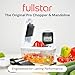Fullstar All-in-1 Vegetable Chopper and Mandoline Slicer for Kitchen - Cheese Grater, French Fry Cutter, Cheese Slicer - Bonus Handheld Spiralizer Included (6 in 1, Stainless Steel)