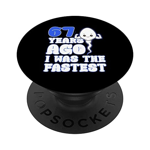 67 cumpleaños Hace 67 años yo era el más rápido PopSockets PopGrip Intercambiable
