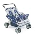 Angeles Infant Toddler SureStop Folding Commercial Bye-Bye Stroller (4-Passenger)