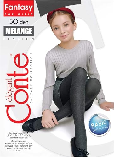 Image of Conte Melange 50 Den - Fantasy Elegant Thick 3D Tights for Girls - 4yr. 6yr. 8yr. 10yr. 12yr. (20С-110 /1СП)