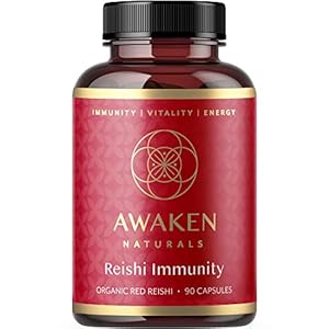 Organic Reishi Mushrooms (4.4 Stars on Amazon.ca – 57 Ratings) – Red Reishi Mushrooms (90 Capsules) – Customers Say It Helps Boost Mood, Enhances Energy & Promotes Better Sleep.