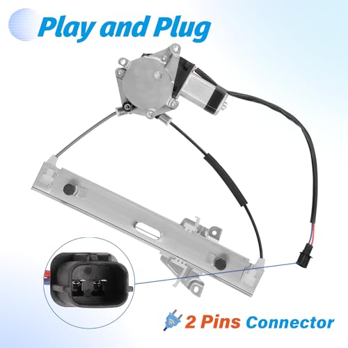 Image of Vurkcy Window Regulator with Motor Rear Right Passenger Side, OE 751-713