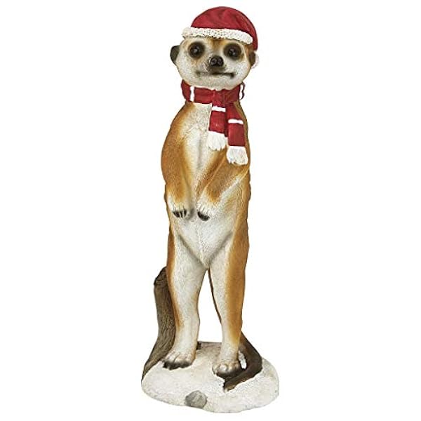 Decorazioni di Natale - Buon Meerkat vacanze Porch Greeter Meerkat Statua