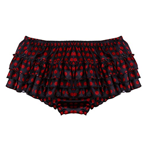 ACSUSS Men's Satin Frilly Thong Sis…