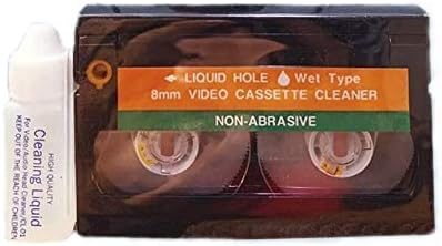 8mm Hi8 Digital8 Camcorder Wet Video Head Cleaning Cassette VC-200 V8-6CLD