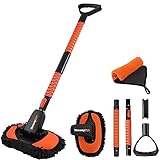 YeewayVeh 55" Car Wash Brush with Long Handle, Detachable Chenille Microfiber Car Wash Mop, 180° Rot