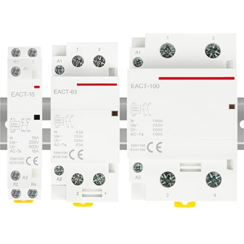 Contacteur de commutateur AC 220V pour hôtel et gestionnaire de rail DIN 25A 2P
