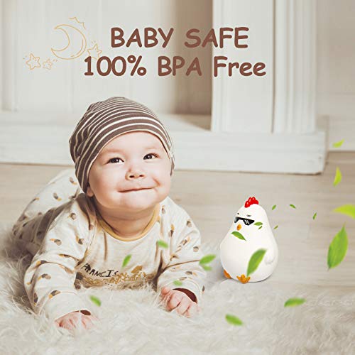 Cute Chick Night Lights For Kids Soft Lights For Toddler Baby Newborn Rechargeable Touch Animal Led Lamps For Nursery Breastfeeding Perfect Girls Boys Easter Gifts Cool Children Bedrooms Decor #TOP1