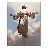 JOSUE Jesús Lienzo Cuadros Para BañO, Divina Misericordia Blanco roto Cuadros Lienzos Salón Dormitorio Comedor Decorativos -30x40cm Sin marco