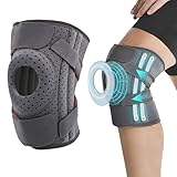 ReliveX™ Orthopädische Knieorthese Mit Kompression - Verstellbar & Unisex, Atmungsaktiv für Laufen, Gehen, Fitness - Kniestütze gegen Gelenkschmerzen (1 Stück Grau,Einheitsgröße) (1 Stück Grau)