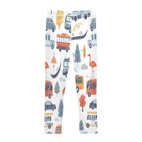 Toddler Girls Leggings Printed Yoga Pants Leggings Cars Flamingos for Kids2