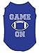 Game On - Football Sports Dog Shirt (Royal Blue, 3X-Large)