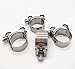 29-31mm T-Bolt Hose Clamps, Adjust Tube Clamps 304 Stainless Steel Heavy Duty Pipe Tube Clamps (4 Pcs)