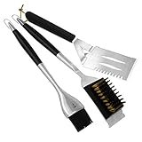 Lokkii Gourmet 3-teiliges Grillbesteck Perfection, silber