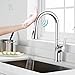 Produktbild Synlyn Touch Sensor Küchenarmatur Ausziehbar Wasserhahn Küche Einhebelmischer mit Brause 360° Drehbar Chrom Spültischarmatur aus Messing Hochdruck Mischbatterie Einhand-Spültischbatterie