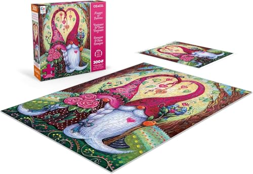 Rompecabezas Ceaco 'Always & Forever' de 300 piezas para adultos, arte de Marjorie Sarnat, hecho en EE.UU., tamaño final 24 x 18 pulgadas, incluye póster, apto para regalo y enmarcar miniatura 4