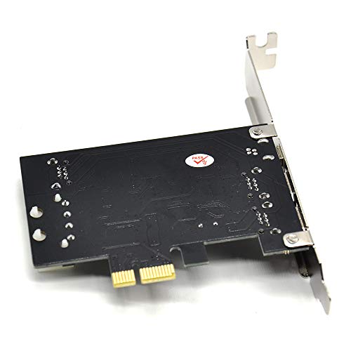 Padarsey PCIe Firewire Card for Windows 10, IEEE 1394 PCI Express Controller 4 Ports(3 x 6 Pin and 1 x 4 Pin), 1394a Firewire 800 Adapter for Windows 7/8/Mac OS with Low Profile Bracket and Cable