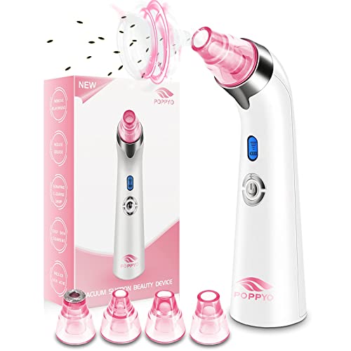 Blackhead Remover Pore Vacuum Electric Blackhead Vacuum Cleaner Blackhead Extractor Tool Device Comedo Removal Suction Beauty Device for Women（Pink)
