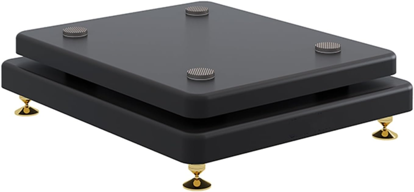 Modern Wooden Stereo Rack HiFi Amplifier Media Stand, Rack/Audio-Video Shelving Display Stand, for Living Room Recording Gaming Room Music Studio(35 * 40cm/13.8 * 15.7in)