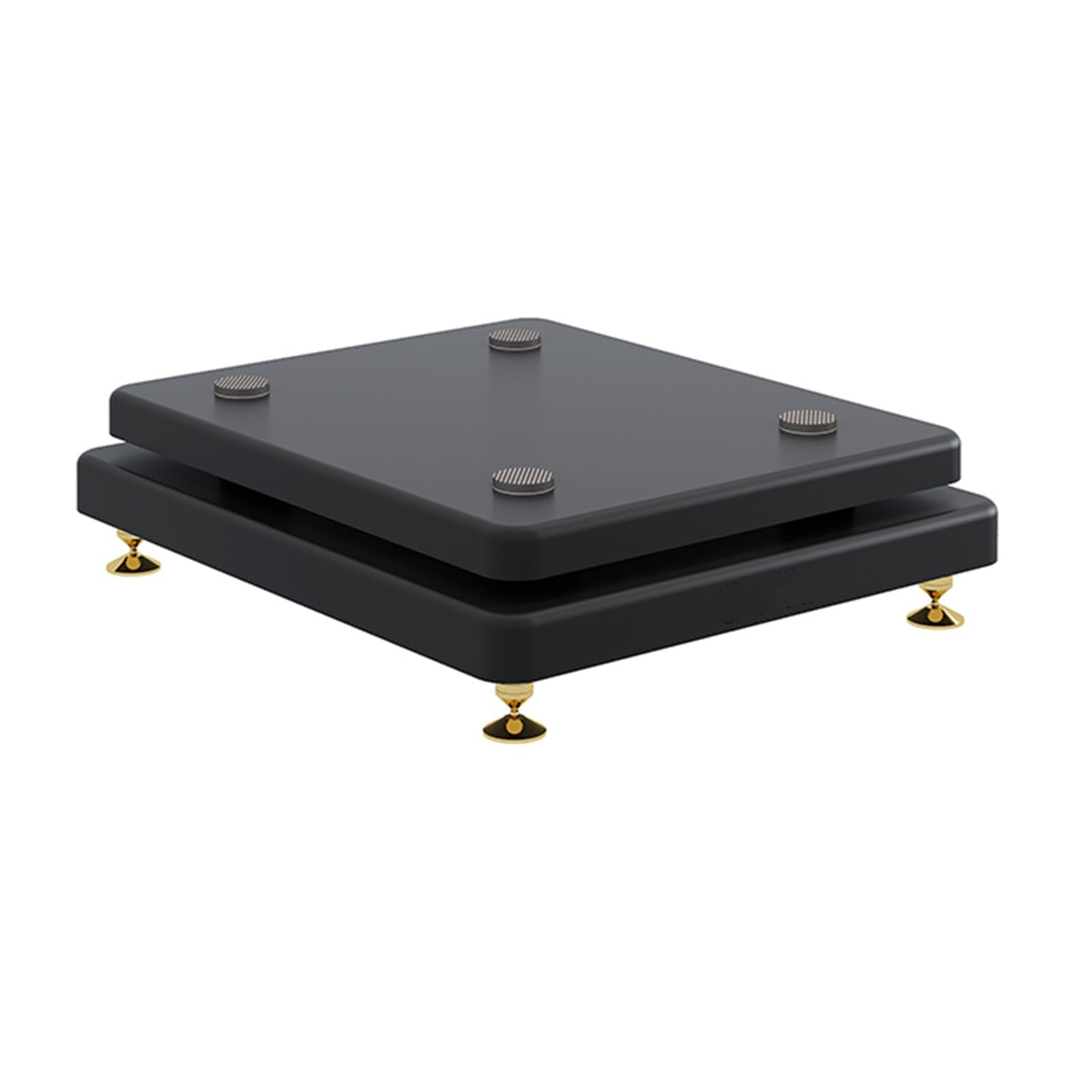 Moderno supporto per amplificatore HiFi multifunzionale in legno per soggiorno, studio musicale, 30 x 30 cm, ripiano per display audio