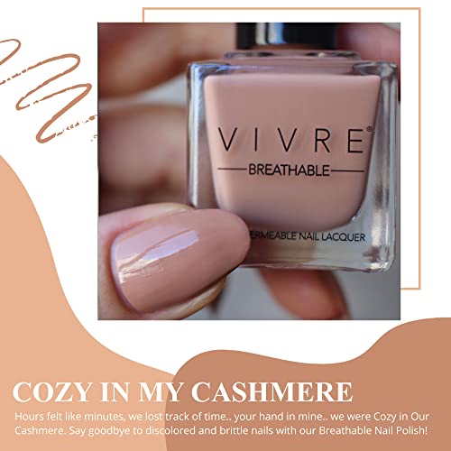 New - Vivre Cosmetics Certified Breathable - Water Permeable - Oxygen Permeable - Halal Nail Polish: Cozy In Our Cashmere #TOP2