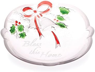 Celebrations by Mikasa Holiday Bells 'Bless this Home' Sweet Dish, 7-Inch