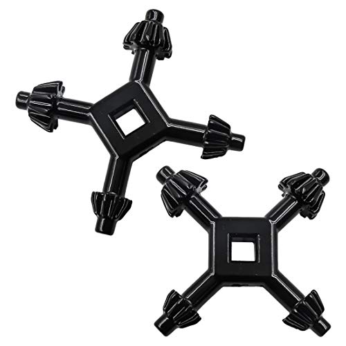 TUOREN Universal 4 Way Chuck Key 4 in 1 Drill Chuck Wrench for Drill Presses-2pcs