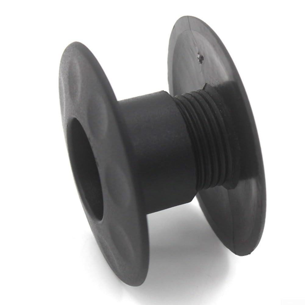 Eawfgtuw 16 cuscinetti di ricambio per biliardino, distanziatori in plastica con diametro interno di 15,8 mm, boccole filettate per parti di riparazione di calcio balilla, nero