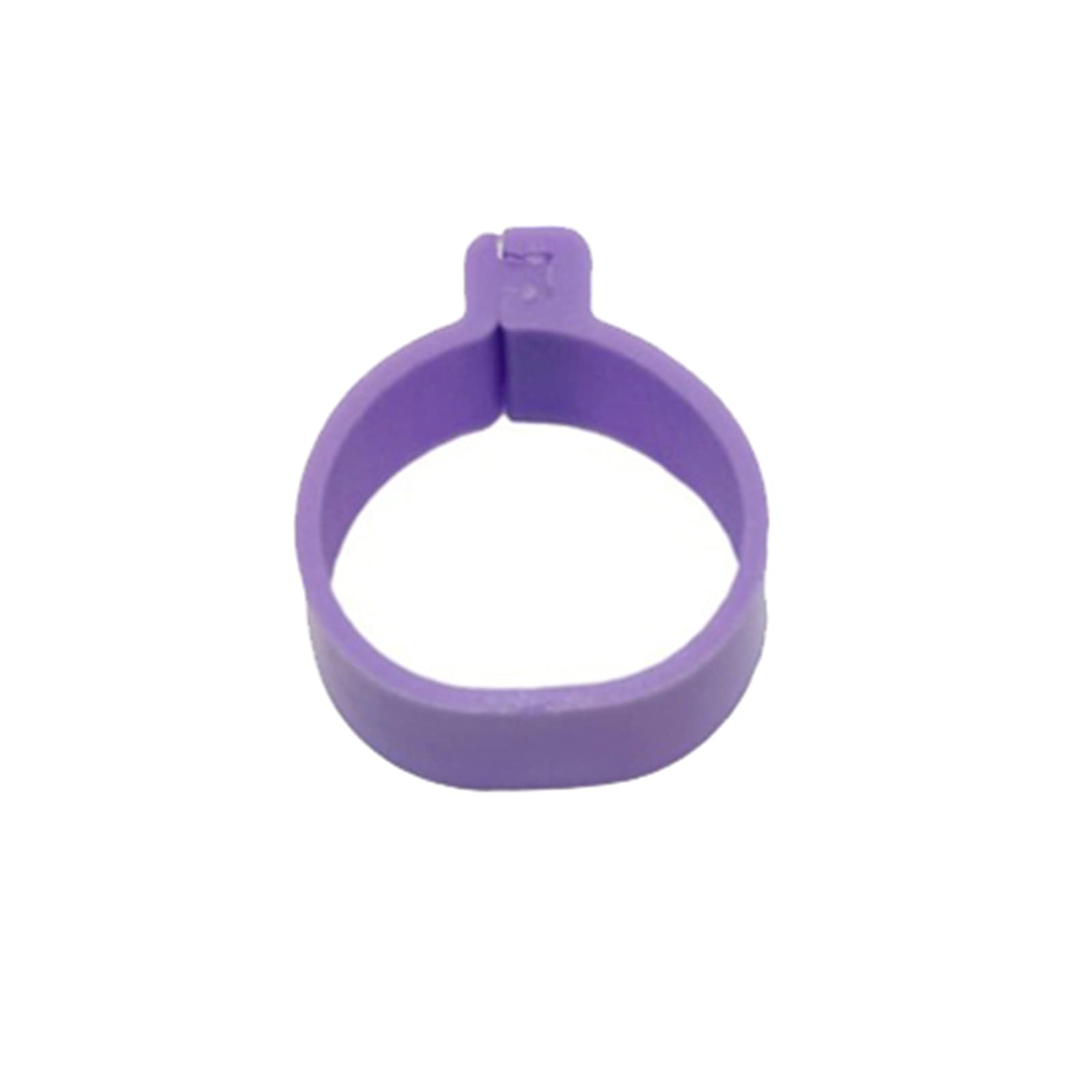 1000 anillos de pata de pollo para patas de aves de corral para pollos, palomas y codornices, 1,6 cm de diámetro interior, fáciles de usar, anillos de identificación morados