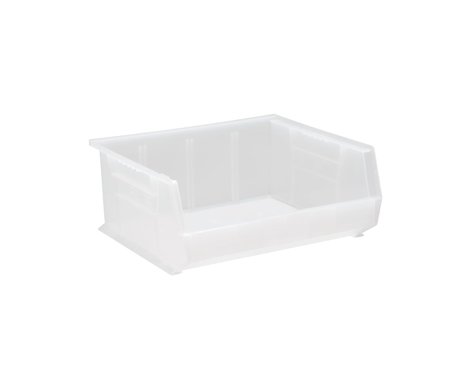 QUANTUM STORAGE SYSTEMS K-QUS250CL-2 2-Pack Ultra-Stack and Hang Bins, 14-3/4" x 16-1/2" x 7", Clear